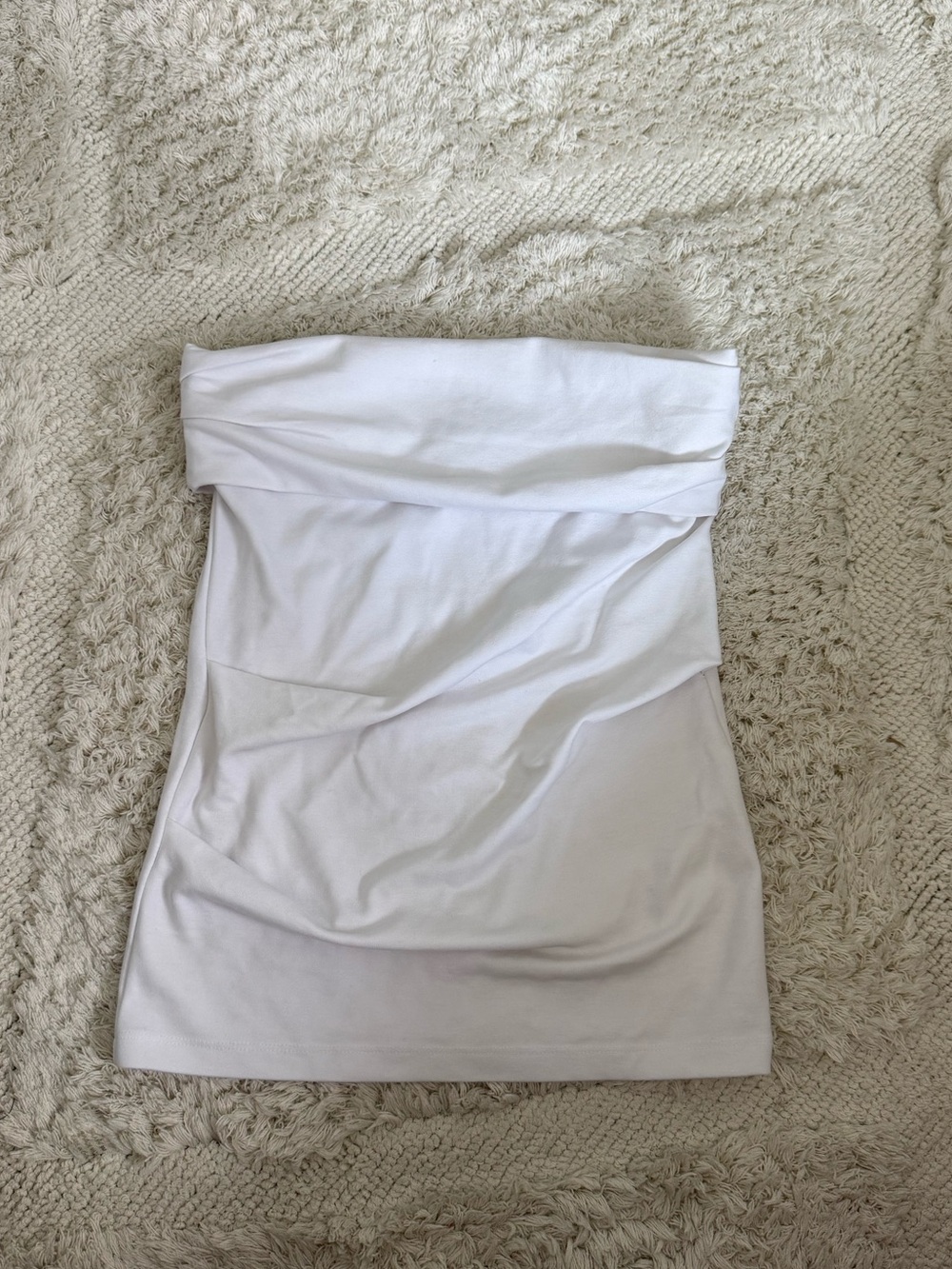 Zara White Strapless Tube Top